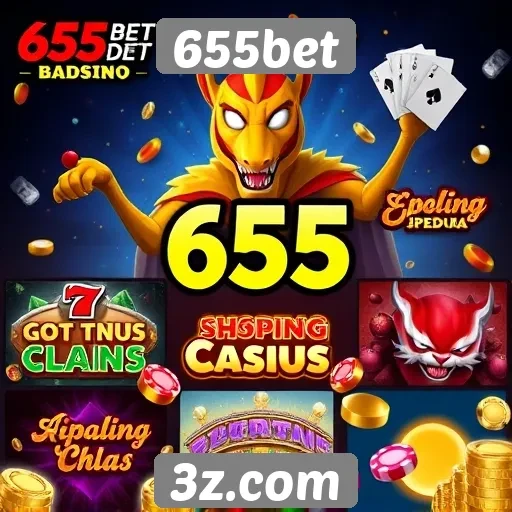 Variedade de jogos disponíveis na plataforma 655bet